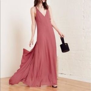 Reformation Angelina Dress Rose size 6